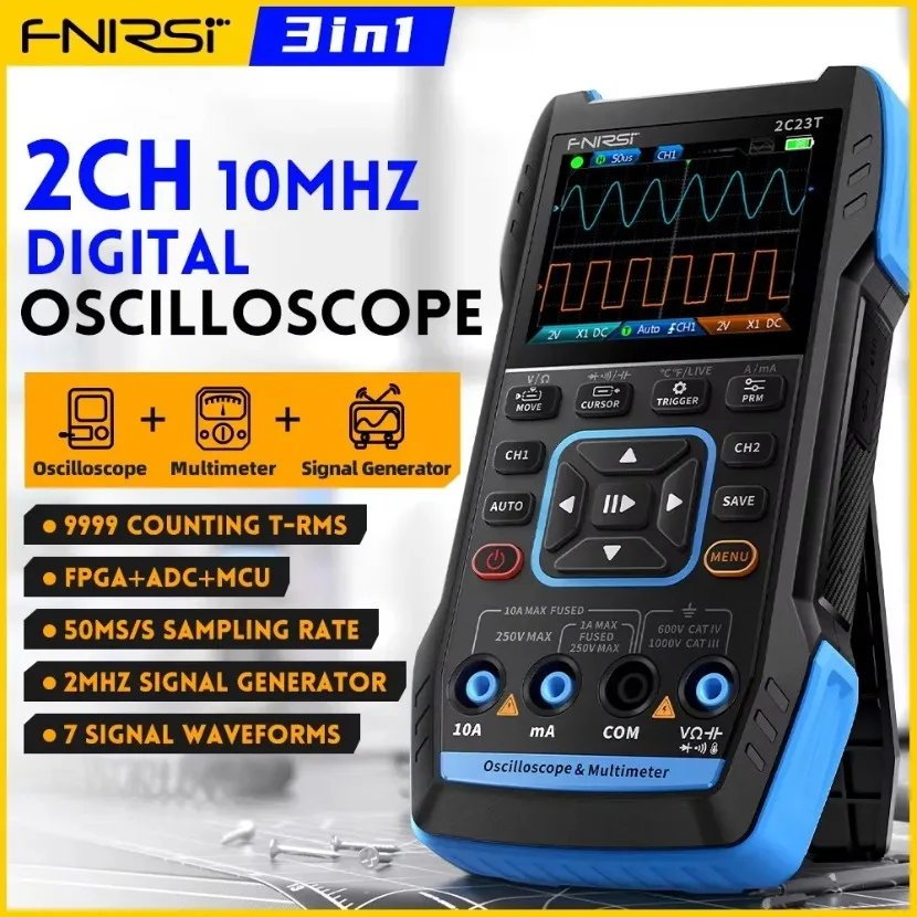 Fnirsi Digital Oscilloscope Handheld - FNIRSI 2C23T 휴대용 디지털 오실로스코프 겸