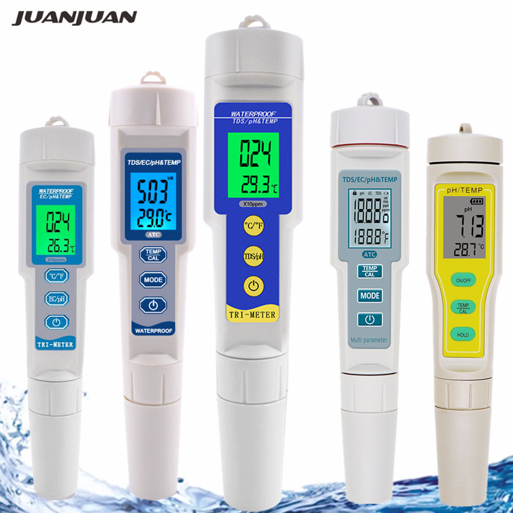 Ph Meter Digital Water Tester - TDS PH EC 온도 측정기, 수질