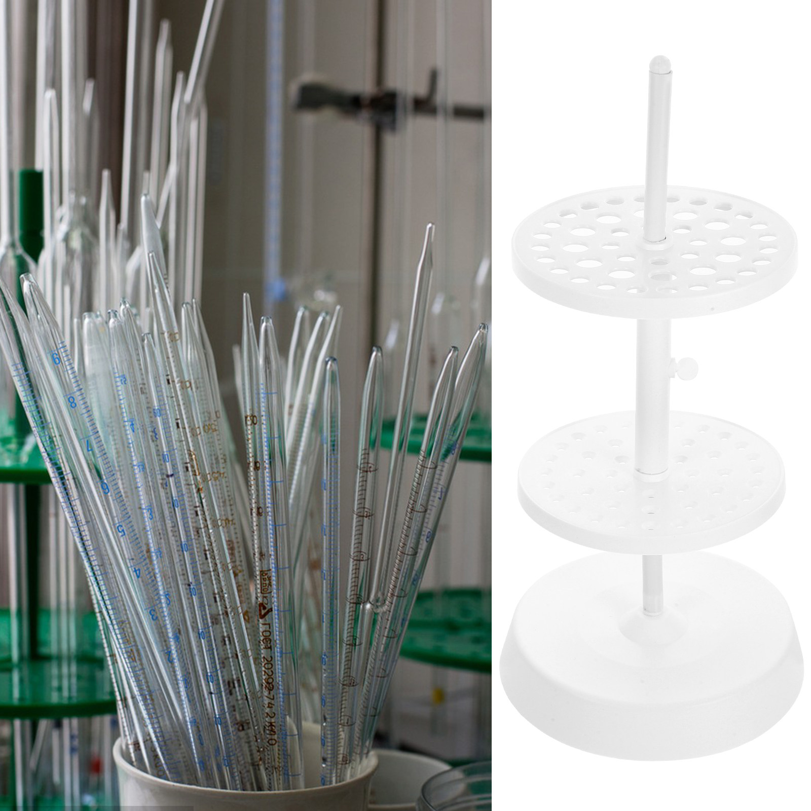 플라스틱 피펫용 원형 스탠드, 실험실용 수직형 홀더,  - Lab Equipment 리뷰 및 가격