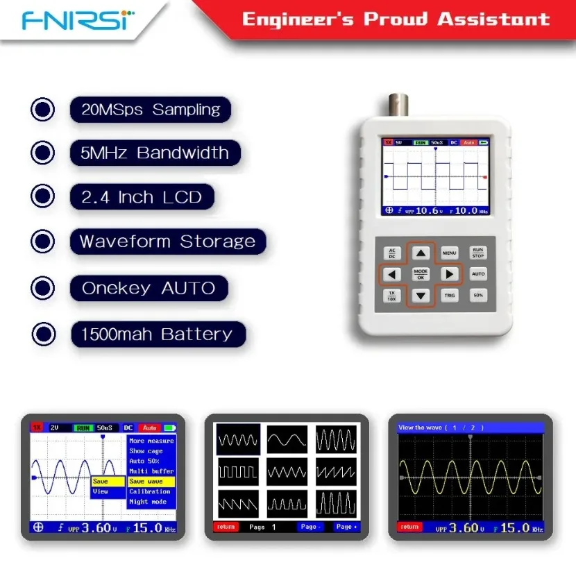 1개입 DSO FNIRSI PRO 휴대용 미니 디지털  - Fnirsi Digital Oscilloscope Handheld 리뷰 및 가격