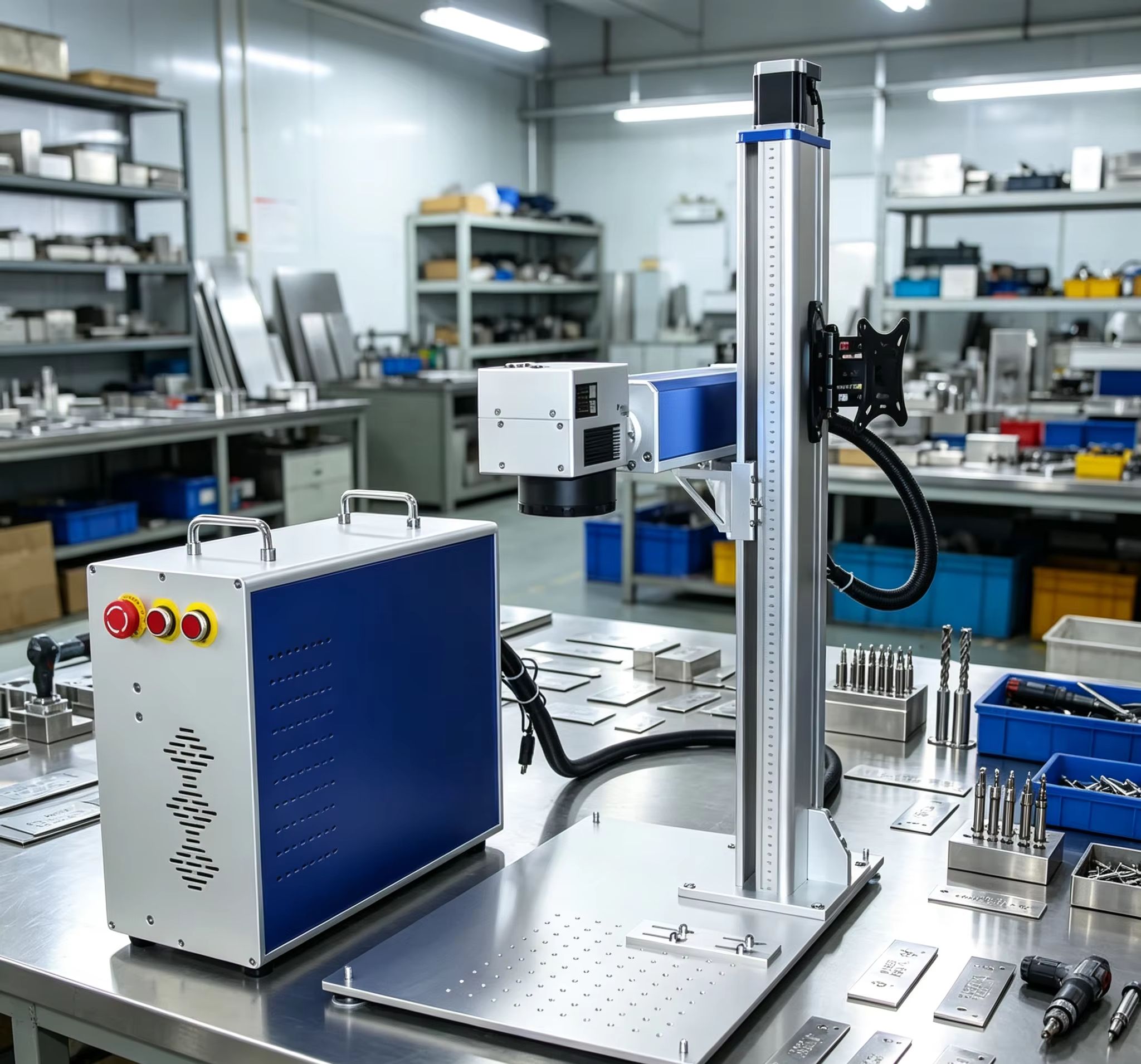 공장 직판 30W 광섬유 레이저 마킹기 휴대용 분리형  - Fiber Laser Marking Machine 30W 리뷰 및 가격