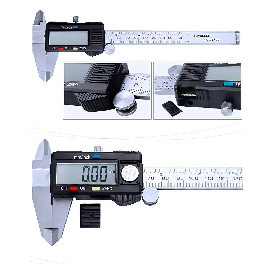 고정밀 디지털 버니어 캘리퍼스, 0-150mm, 0-3 - Digital Caliper 150Mm Stainless Steel 리뷰 및 가격