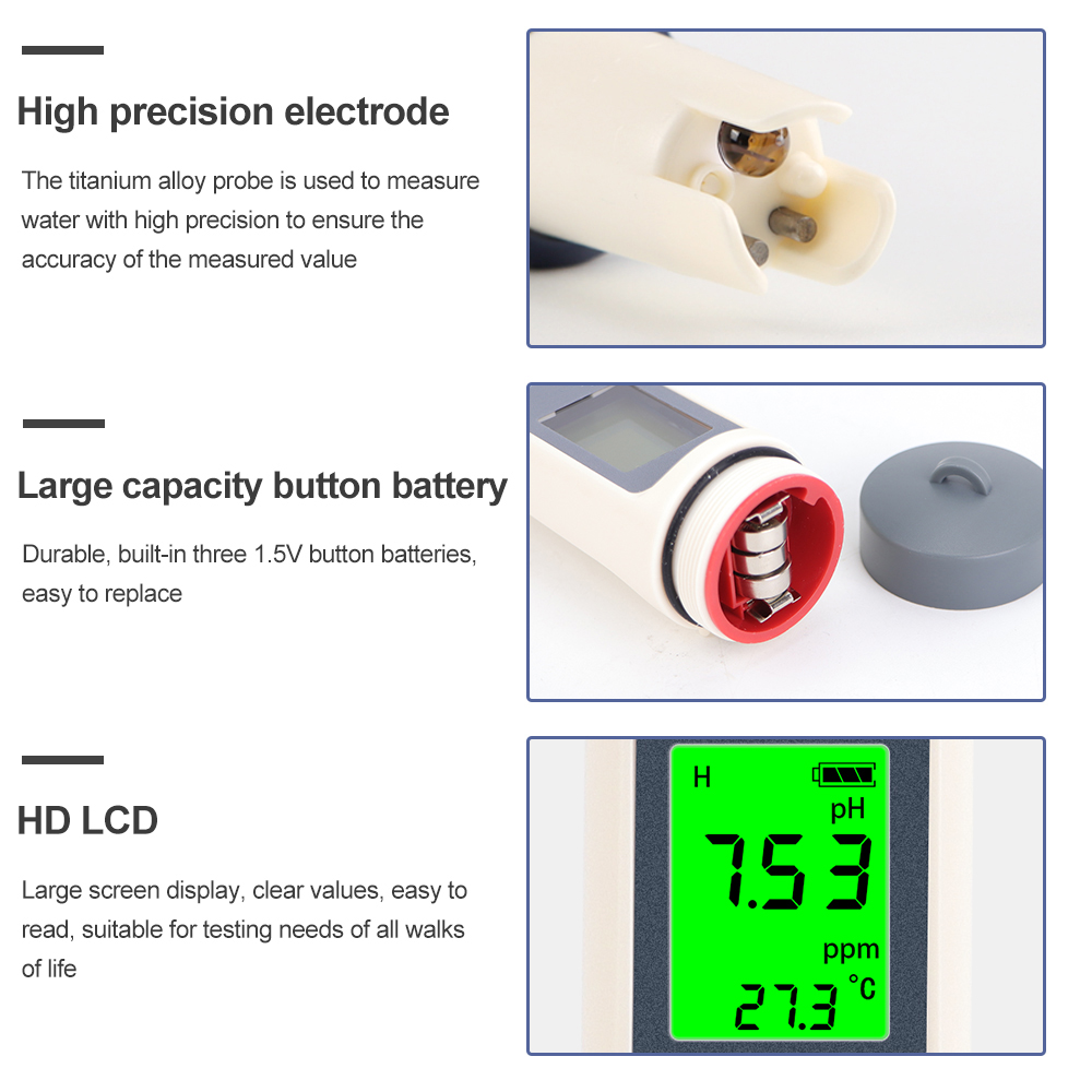 디지털 TDS PH 측정기 온도 측정 펜 3-in-1  - Ph Meter Digital Water Tester 리뷰 및 가격